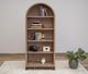 International Furniture Direct Natural Parota Brown Cappuccino Bookcase-2