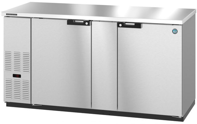 Hoshizaki Back Bar 70" 21.8 Cu. Ft. Stainless Steel Two Section Refrigerator-0