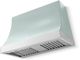 La Cornue Cornufé Marquee 44" Roquefort Wall Mounted Range Hood with Polished Chrome Trim-0