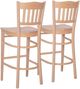 Linon Minetta 2-Piece Unfinished Bar Stool-5