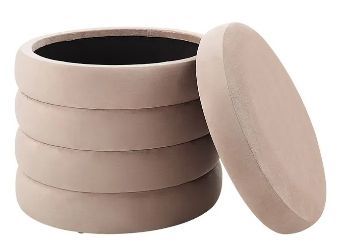 Renwil® Lloyd Beige Accent Stool-1