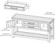 International Furniture Direct Dutton Brown Sofa Table-2