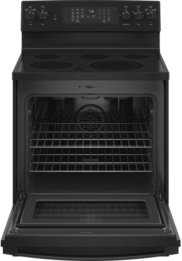 GE® 30" Black Free Standing Electric Range-1