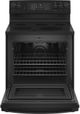 GE® 30" Black Free Standing Electric Range-1