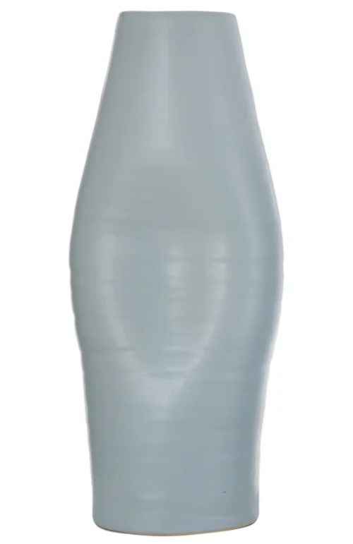 Stylecraft Guzzi Spat Light Blue Tall Indented Ceramic Vase-0