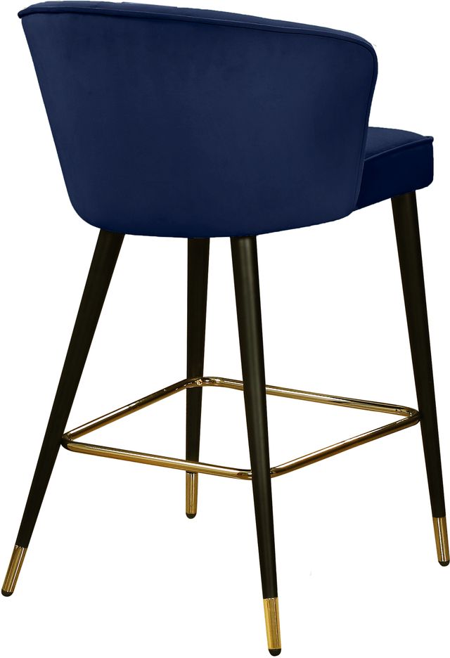 Meridian Furniture Cassie Navy Velvet Counter Stool-1