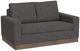 International Furniture Direct Georgia Dark Gray Loveseat-0