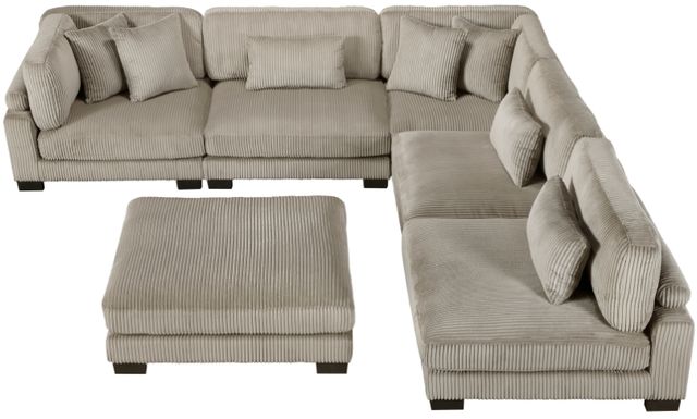 Homelegance® Traverse 6-Piece Taupe 135" Modular Sectional with Ottoman-3