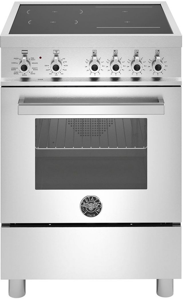Bertazzoni Professional Series 24" Stainless Steel Pro Style Induction Range