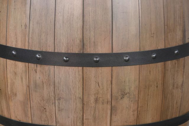 Sunny Designs™ Doe Valley Buckskin Pub Table with Wine Barrel Base-5
