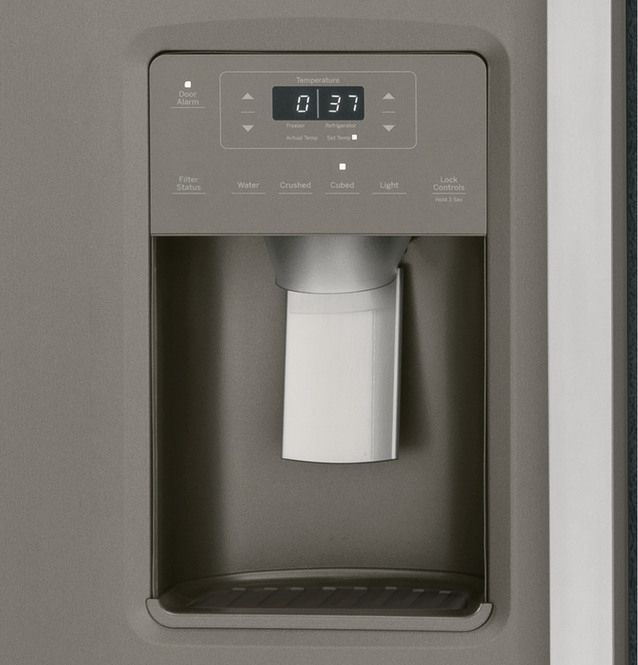 GE® 36 in. 25.3 Cu. Ft. Slate Side-by-Side Refrigerator-5