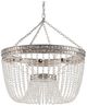 Currey & Company Highbrow Distressed Silver Leaf Chandelier-1