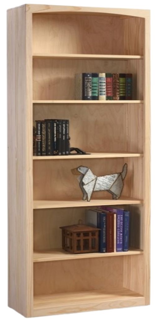 Archbold Furniture Customizable Pine 30" x 84" Bookcase-0