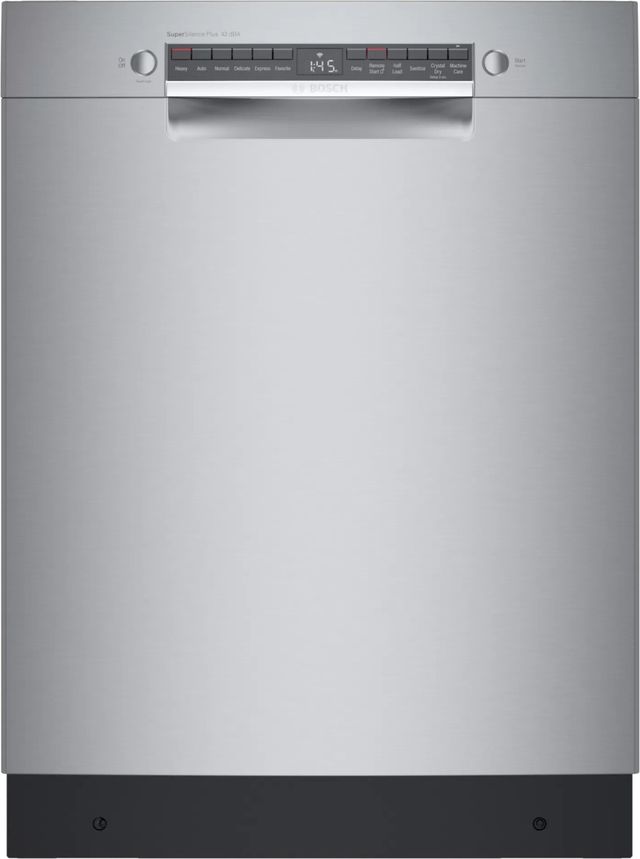 Bosch® 800 Series 24" Stainless Steel Front Control Built In Dishwasher Baker's Appliance Canada