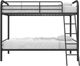 dhp furniture® Dusty Black Twin/Twin Bunk Bed-3