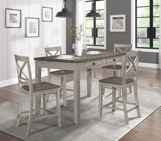 Homelegance® Brightleaf Gray Counter Height Table-1