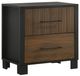 Crown Mark Nemy Black/Brown Nightstand-0