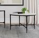 Coaster® Hermas White Coffee Table with Black Base-5