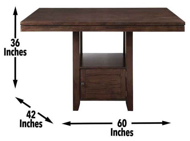 Steve Silver Co. Yorktown Espresso Storage Counter Dining Table-2