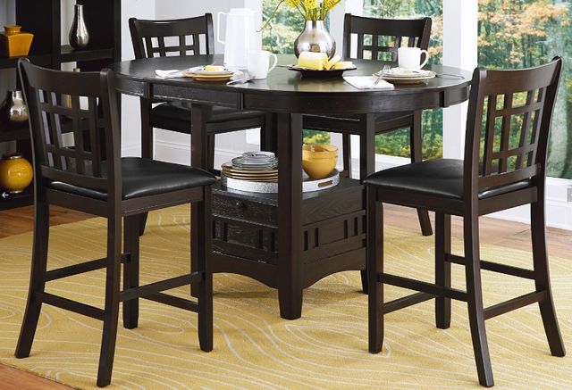 Homelegance® Junipero Dark Cherry Counter Height Dining Table-1