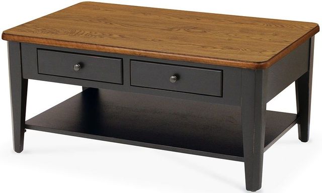 Peters-Revington™ Casual Choices™ Chestnut Cocktail Table with Black Base-1