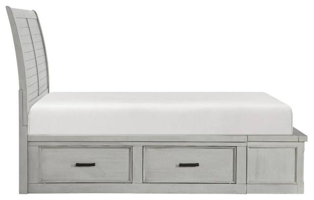 Homelegance® Willowbrook Light Gray Queen Platform Storage Bed-2