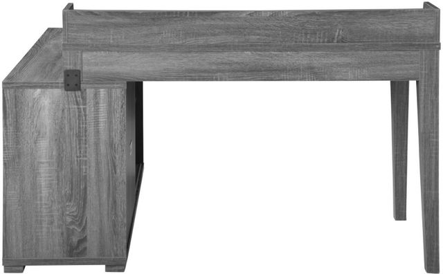 Coaster® Jamara Weathered Grey L-Shape Office Desk-2