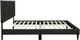 Bernards Chana Black King Upholstered Panel Bed-3
