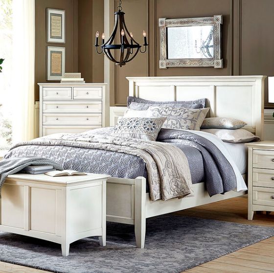 A-America® Northlake White King Panel Bed-1