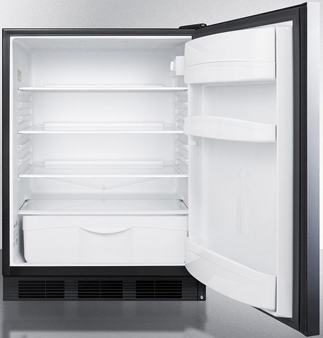 Accucold® by Summit® 24" 5.5 Cu. Ft. Stainless Steel Compact Refrigerator-2