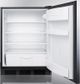 Accucold® by Summit® 24" 5.5 Cu. Ft. Stainless Steel Compact Refrigerator-2