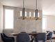 Cal® Lighting & Accessories Vienna Iron/Light Oak Island Chandelier-1