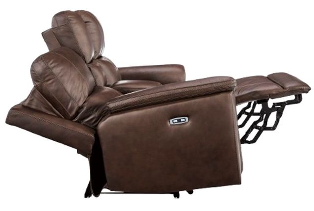 Signature Design by Ashley® Bleckley Espresso Power Reclining Loveseat with Console and Adjustable Headrest-1