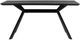Armen Living Margot Dark Gray Dining Table with Black Metal Base -1