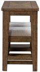 Liberty Furniture Carolina Park 3-Piece Amber Brown Console Table and Stool Set-3