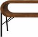 Vintage Furniture Fresno Sofa Table with Metal Base-1