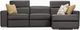 Jaymar James Linea 30 Cassiopee Charcoal Gr. 50 Sectional-2