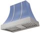 AGA Cascade 36" Carnaby Blue Wall Mounted Range Hood  with Brushed Nickel Trim-0