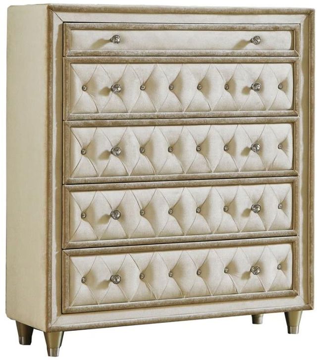 Coaster® Antonella 5-Piece Camel/Ivory California King Bedroom Set-2