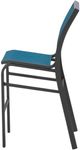 Telescope Casual Customizable Kendall Aluminum/Fabric Outdoor Sling Bar Height Stacking Armless Cafe Chair-2