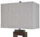 Stylecraft Eamon Brown/White Table Lamp-2