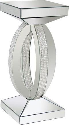 Coaster® Amalia Silver Mirrored Side Table