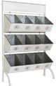 A & B Home White Tinker Storage Bin Rack-0