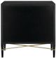 Currey & Company Verona Black Lacquered Linen Chest-3