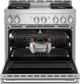 JennAir® NOIR™ 36" Stainless Steel Pro Style Natural Gas Range-2