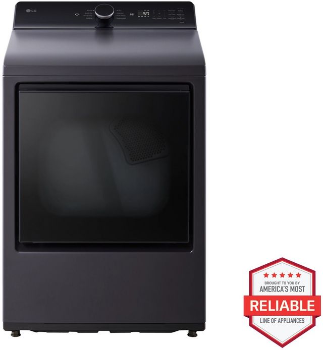 LG 7.3 Cu. Ft. Matte Black Electric Dryer-1