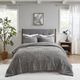 Olliix by Madison Park Arctic Grey King/California King Fur Down Alternative Comforter Mini Set-4