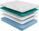 Diamond Mattress® Dreamstage 2.0 Gilded 12" Gel Memory Foam Plush Tight Top Split Head California King Mattress-2