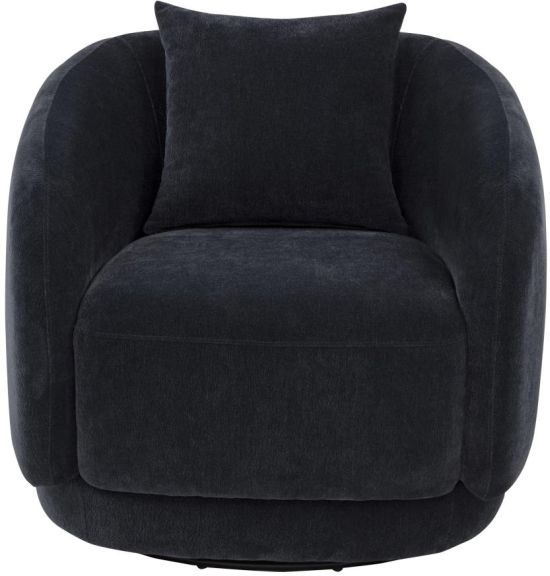Coaster® Arnaud Navy Upholstered Swivel Accent Chair-3