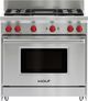 Wolf® 36" Stainless Steel Gas Range Riser-1